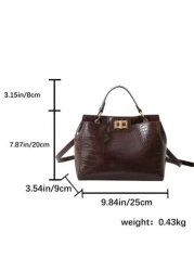Women New Print Letter Pattern Handbag High Quality Shoulder Bag Vintage Tote Crossbody Small Square Bag Outdoor Travel Bag