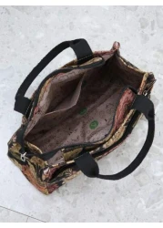 New Arrival Thickened Knitted Jacquard Fabric Handbag Tote Bag Work Shopping Carryall Mother s Outdoor Organizer Cloth Bag Women Handbag