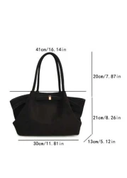 Large Capacity Tote Bag New Stylish And Minimalist Commuter Handbag Fashionable And Versatile Shoulder Bag For Women