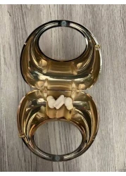 حقيبة يد صغيرة علي شكل هلال أكريليك، حقيبة كتف وحقيبة متداخلة عصرية، مناسبة لحمل أحمر الشفاه والسماعات، هدية