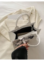 Fashionable Summer Handheld Bag With Large Capacity And Textured Design For Women