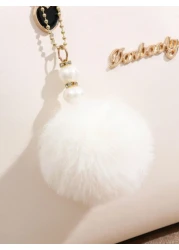 Fashionable Handbag With Pom Pom Decoration Multi Layer Crossbody Bag Suitable For Dating White Collar Workers Best Mothers Day Gift Ideas Mother Day Gifts Mom Gifts Mommy s Essentials Mommy Bag For G