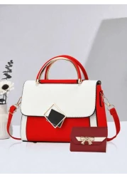 مجموعة 2 قطعة / 1 مجموعة لعام 2025 حقيبة نسائية يمكن شرائها بشكل منفصل، الحقيبة النسائية الأحدث والنموذج الراقي ل