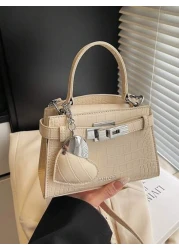 Mini Crocodile Embossed Women Handbag New Fashion Small Square Bag Versatile Shoulder Crossbody Bag