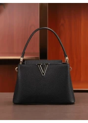 1pc Medium Size PU Leather Shoulder Bag Adjustable Strap Suitable For Daily Use Elegant Classic For Party Outfit Or Gift For Female Friends Sisters Mothers Bag For Women Elegant Best Mothers Day Gifts