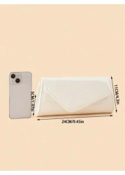 Fashionable Ladies Evening Bag Shiny PU Clutch New Wedding Prom Party Bag Exquisite And Charming Envelope Bag Suitable For Dinners Gatherings Dances Parties Graduation Ceremonies The Best Gift For Lad