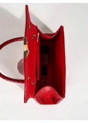 Women s Solid Color Mini Square Satchel Evening Bag Elegant Dinner Chain Bag For Women Elegant Exquisite Patent Square Evening Bag For Party Dinner Bag Clutch Bag For Party Girl Woman For Female Perfe