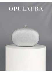 OpulAura Luxury Women s Sparkling Crystal Embellished Mini Box Clutch Bag Glamorous Rhinestone Evening Handbag Suitable For Formal Events Party Wedding With Detachable Chain Tready Party Bags Perfect