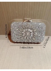 Moonlit EveBag Rhinestone Decor Women s Evening Bag