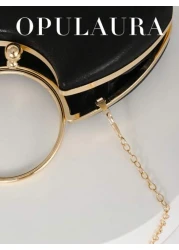 OpulAura Women s Metal Feeling Luxury Evening Clutch Bag Elegant Leather Party Handbag Shiny Formal Clutch For Dress Suitable For Formal Occasions Like Wedding Prom Birthday Bridesmaid Perfect For Par