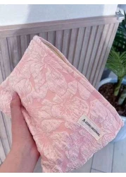 1 PC Cosmetic Bag Makeup Bag Toiletry Organizer Travel Case Organizer Storage Bag Flower Pattern Polyester Elegant Design Widely Used Mother s Day Ladies Women Teenagers Fashionable Stylish Portable L