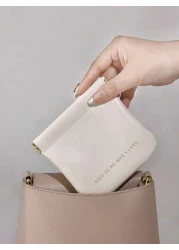 Sequin Makeup Cosmetic Case Multifunctional Small Bag Women Portable Large Capacity Bag For Data Cable Storage Summer Travel Vacation Home Bathroom Decor Holiday Makeup Organizer