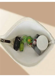 1 Piece Simple Corduroy Makeup Bag Handbag Organizer Pouch Casual Portable Cosmetic Case Summer Travel Vacation Home Bathroom Decor Holiday Makeup Organizer