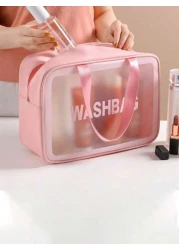 حقيبة أدوات تجميل كبيرة السعة مقاومة للماء 3/ قطعة واحدة، حقيبة منظم ذات طبقتين للمكياج، حافظة سفر متعددة الوظ