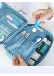 1pc Cosmetic Bag Set Toiletry Organizer Bag Travel Makeup Bag Lightweight Travel Essential Jewelry Organizer Lip Gloss Organizer Nail Polish Organizer Cosmetic Storage OrganizerSummer Travel Vacation