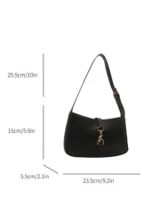 Minimalist Crescent Underarm Bag Shoulder Bag Women s Stylish Handbag Purse For Commuter