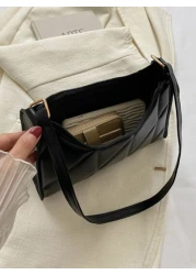 Lightweight Business Casual Mini Quilted Flap Fashionable Square Bag For Teen Girls Women College Students Rookies White Collar Workers Perfect For Office College Work Business Commute Outdoors Travel