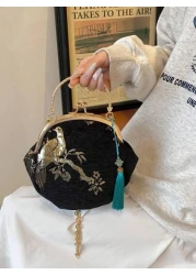 حقيبة كروسبودي بطراز الهانفو ذات نمط عشوائي للصيف، حقيبة يد جديدة بفتحة معلقة عصرية للنساء