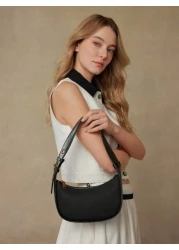 MOTF PREMIUM حقيبة كتف جلد صناعي سحاب أنيقة للتنقل