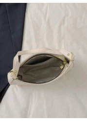 Fashionable Elegant Minimalist Portable Women s Shoulder Bag Mini Underarm Bag With Adjustable Long Shoulder Strap Suitable For Young Women Shopping Dating Party Outing Mall Business