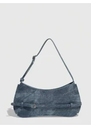 1pc Women s PU Leather Simple Solid Color Handbag Versatile Small Shoulder Bag With Spaghetti Strap Glossy Lacquer Leather Underarm Bag Mini Red Clutch