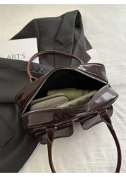 Fashionable And Simple Solid Color Side Pocket Shoulder Bag Suitable For Shopping Wallets Shopping Young Women College Students Newcomers And White Collar Workers They Are Very Suitable For Offices Un