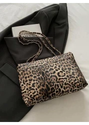 Fashionable Leopard Print Large Capacity Casual Tote Bag Leopard Print Purse For Women Leopard Comeback