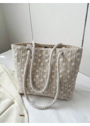 قطعة واحدة، حقيبة كتف تصلح للتنزه والشاطئ مع تصميم سحاب للإغلاق، مناسبة للأعراس والأعياد والأنشطة الترفيهية