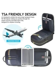 NEWHEY Lunch Backpack For WMen 15 6 In Laptop Backpack With Insulated Bag Waterproof Travel Backpack Flight Approved With USB Charging Port For Work School Picnic Backpack For Travel