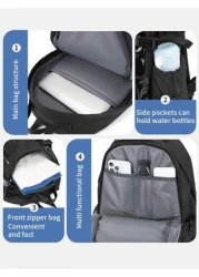 Large Capacity Outdoor Hiking Backpack Multifunctional Unisex Backpack For Travel Hiking Sports Water Resistant Padded Shoulder Straps To Relieve Fatigue Holiday Essentials Men Essentials