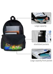 Disney 1pc Disney Women s Backpack Stitched Backpack Cartoon Large Capacity Backpack Insulated Lunch Bag Laptop Compartment Suitable For Holiday Or Birthday Gift Daily Work Commute