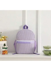 1pc Mini Cute Schoolbag Lightweight Fashion Men And Women Students Commuting Bag Suitable For School Vacation Travel Large Capacity Storage Portable Color Block With Birthday Opening Season Gift