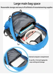 1pc Hiking Large Capacity Backpack Sports Backpack Laptop Travel Bag Sports Bag University Backpack School Backpack Outdoor Hiking Camping Sports And Leisure Backpack Vacation Essentials Lightweight A