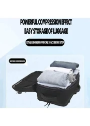 حقيبة ظهر للسفر بتفريغ هواء بسعة كبيرة، بتصميم بسيط وأنيق