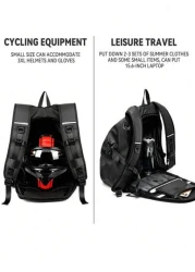 Cycling Backpack Motorcycle Helmet Bag Full Helmet Backpack Women Knight Bag Waterproof Travel Bag Travel Man Large Capacity Multi Functional For Work Travel Business For Hiking Camping For Women And