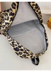 1 قطعة جديدة من الحقيبة المدرسية ذات السعة الكبيرة والطراز الراقي والطراز المنمر، حقيبة ظهر متعددة الوظائف، م