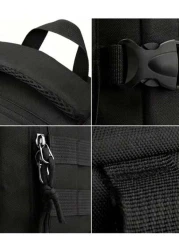 حقيبة ظهر خارجية متعددة الجيوب للرجال، يمكن أن تستوعب حقيبة كمبيوتر 15.6 بوصة، حقيبة مدرسية خفيفة الوزن، حقيبة