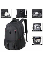 Large Capacity Fashion Backpack With USB Charging Port Shoe Compartment Stylish Multi Function Durable Oxford Fabric Backpack Suitable For Business Travel And School Use