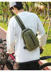 1pc Back To School Style Plain Color Zipper Closure Backpack Minimalist Casual Fashion Suitable For Men For Daily Use And Travel