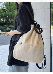 peach tree Large Capacity Men s Travel Backpack Drawstring Closure Outdoor Backpack Versatile Casual Commuter Lightweight Shoulder Bag Multifunctional Portable Fashion Leisure Gift Peach Tree Brand