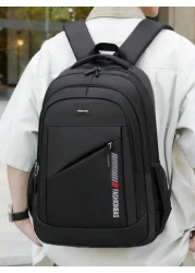 Classic Solid Color Versatile Shoulder Bag Casual Style Large Capacity Multi Pocket Backpack Adjustable Shoulder Strap Fashionable Commuter Bag Suitable For Travel Students And Daily Use