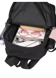 حقيبة ظهر كاجوال ذات سعة كبيرة وأحادية اللون، حقيبة مدرسية لطلاب الجامعة والأعمال والسفر والرحلات، مناسبة لح