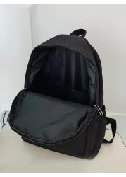 Men s Fashionable Casual Backpack With Large Capacity Solid Color Suitable For School Commuting And Travel Nylon Minimalist Laptop Backpack Black Backpack For Vacation School Bag Outdoor Present Valen