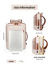 Myco Carry On Travel Backpack For Men Flight Approved 40L Personal Item Backpack With 3 Packing Cubes Travel Book Bag For Weekender College Office Christmas Gifts Winter Christmas Bag Travel Bag Schoo