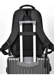 1 PC Water Proof And Wear Resistant Men s Large Capacity Backpack Travel School Bag College School Casual Backpack Solid Color Backpack Sports Holiday Essentials Travel Bag Summer Large Bag Spring Sch