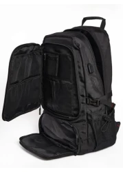 حقيبة ظهر خارجية 80 لتر، حقيبة رحلات تسلق سفر، حقيبة رياضية للتخييم والتنزه، حقيبة مدرسية كبيرة بجيب للأحذية،