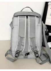 Casual Sports Gym Bag Large Capacity Multi Layer Lightweight Travel Duffel Bag Solid Color For Men College Students