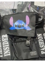 Disney Disney X Stitch Design Large Capacity Backpack Multi Functional Men s Casual Travel Rucksack College Student Business Laptop Bag Anime School Supplies