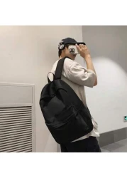 حقيبة ظهر قابلة للاستخدام عديد الأغراض مقاومة للماء للرجال، حقيبة ظهر سفر ذات سعة كبيرة بتصميم بسيط، حقيبة يو