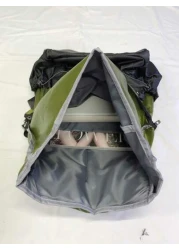 Lightweight Backpack With Waterproof Roll Top Closure Color Block Casual Fashion Portable Luggage Bag Suitable For Travel Outdoor Gym Students Personalized Gift Bags For Travel Laptop Bag Hiking Bag T